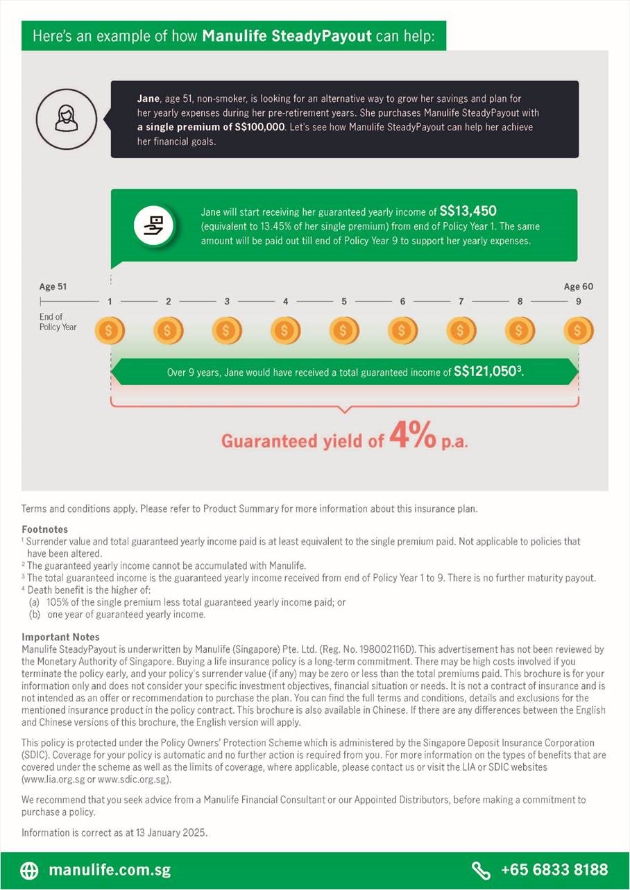 Manulife SteadyPayout Brochure 2